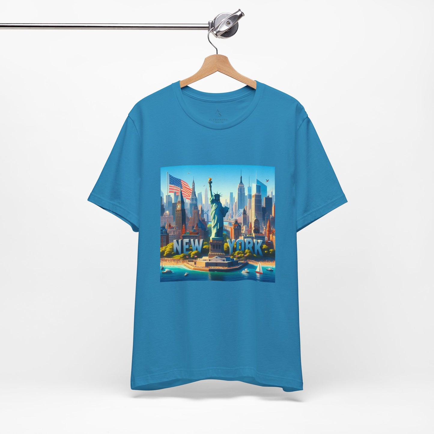 NY Disney Pixar Style Jersey Short Sleeve Tee