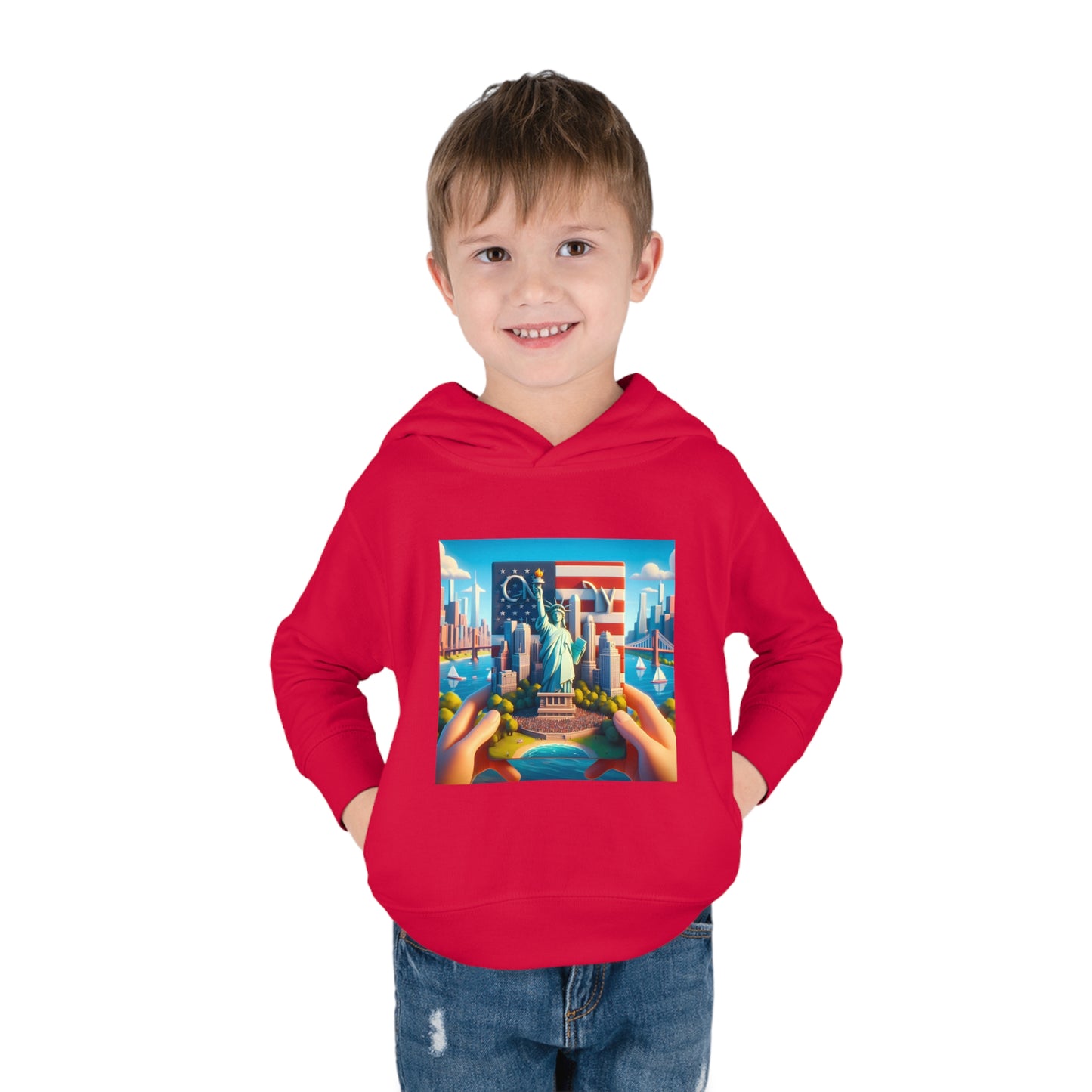 NYC Disney Pixar Style Toddler Pullover Fleece Hoodie