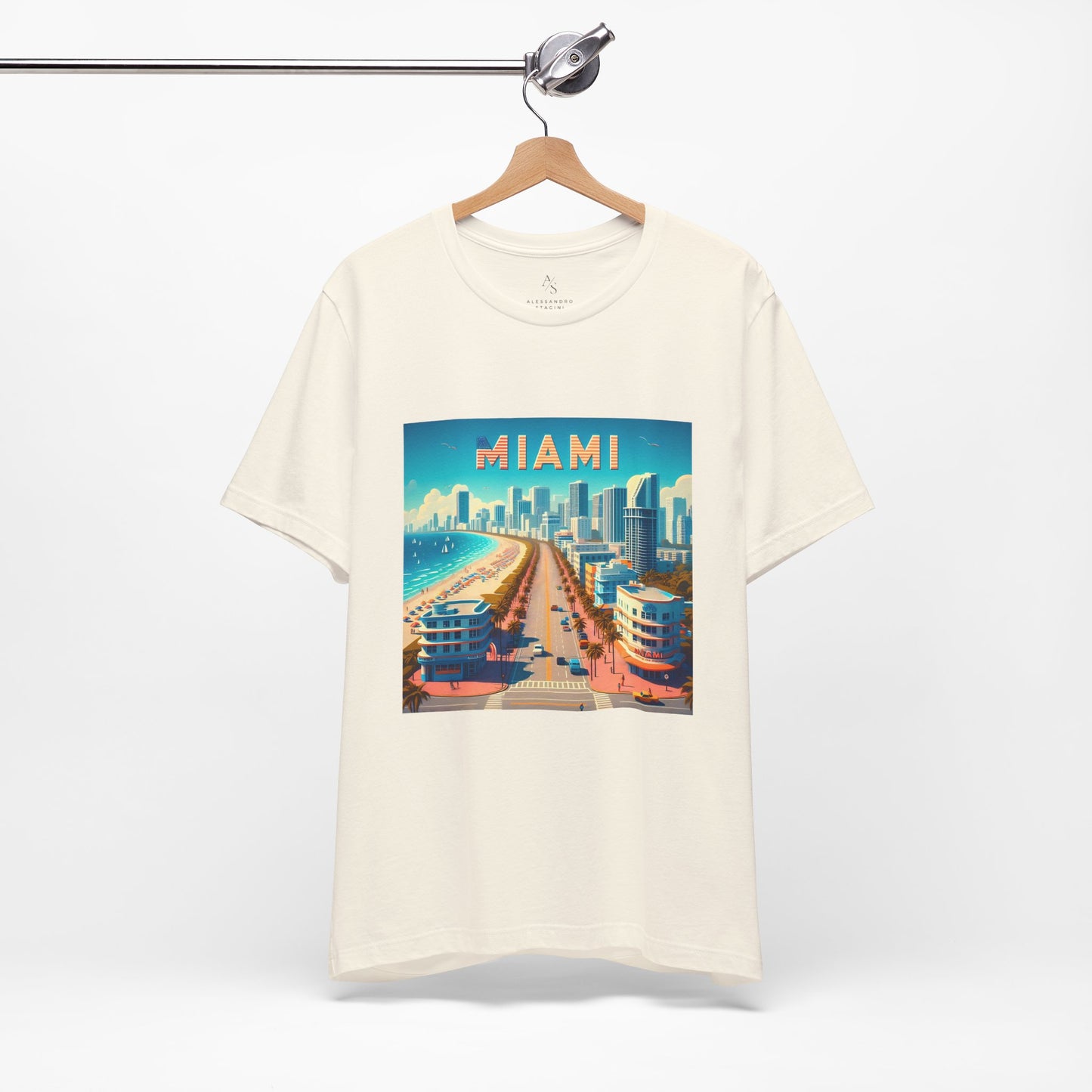 Miami Disney Pixar Style Jersey Short Sleeve Tee