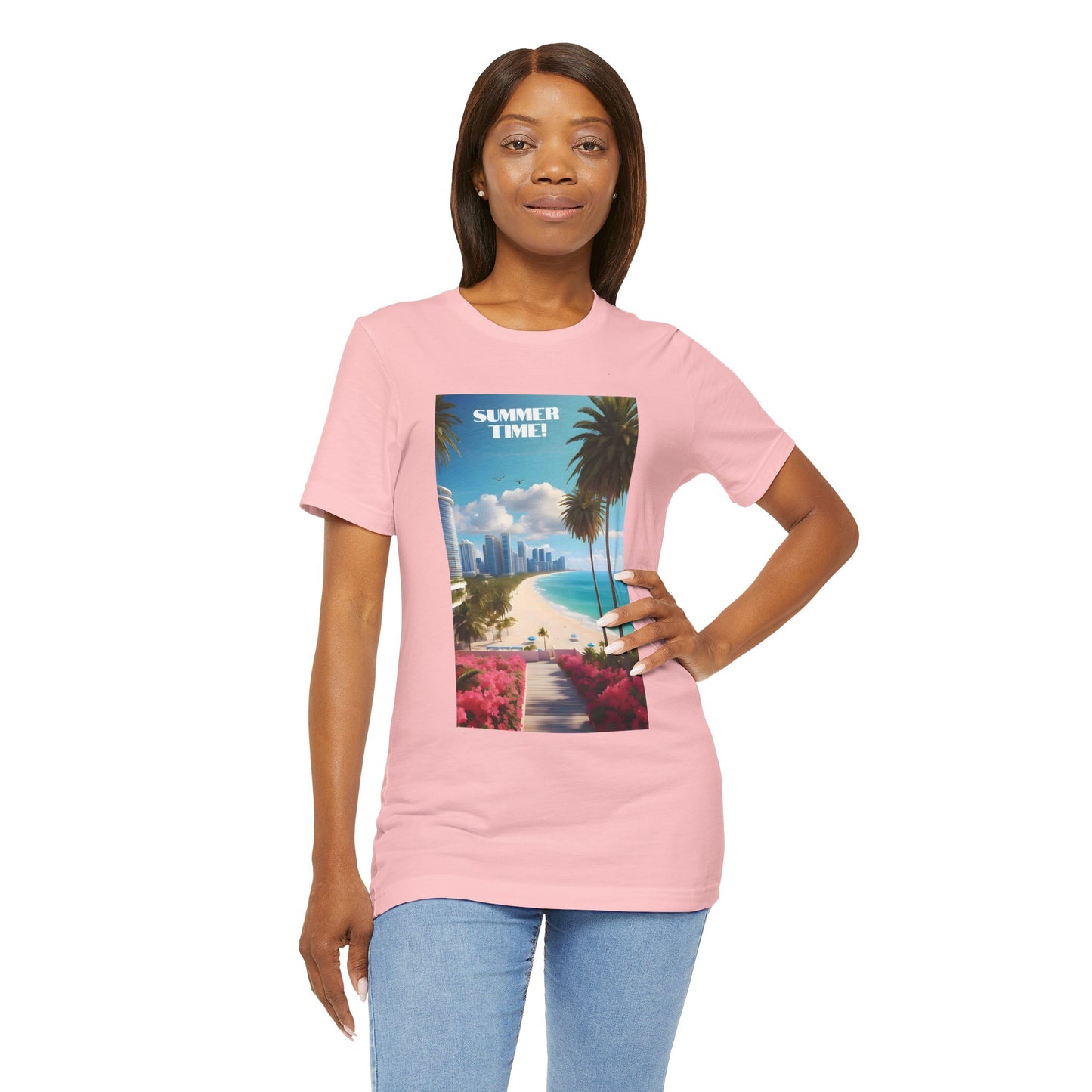 Summer Time Jersey Short Sleeve Tee