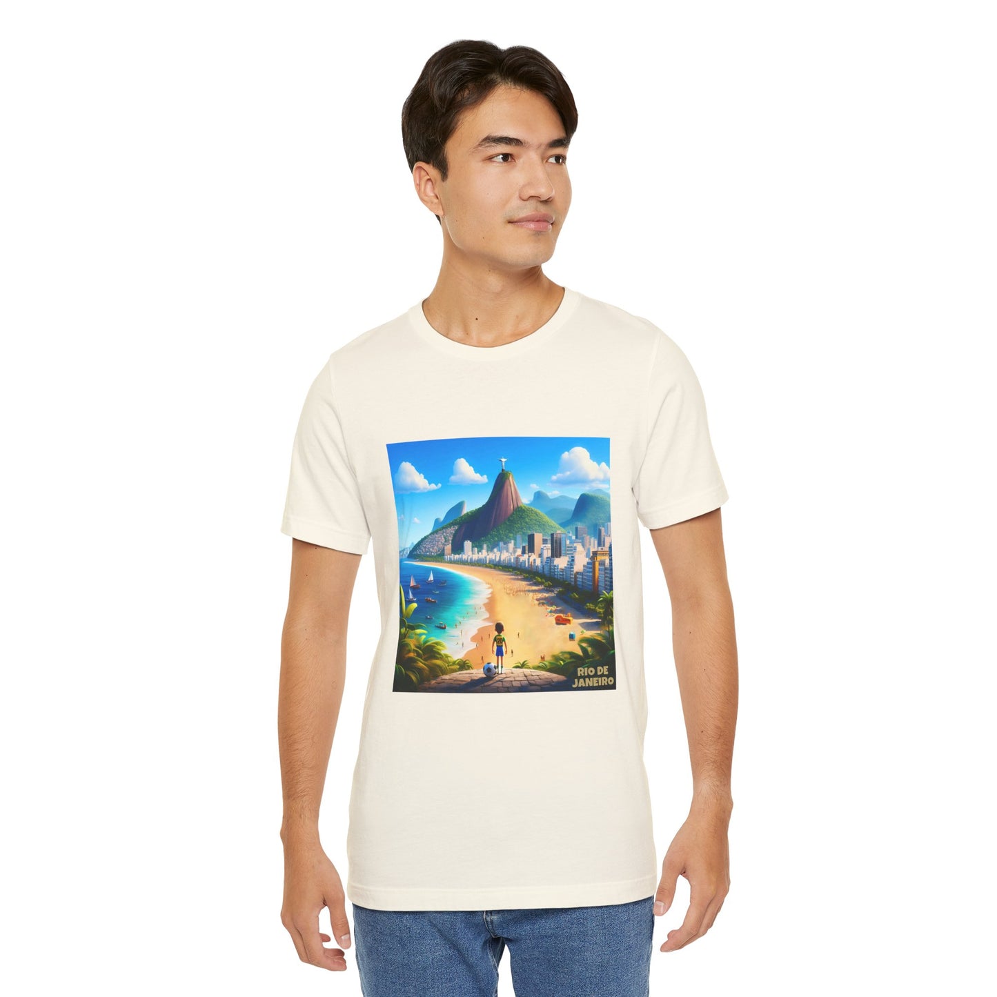 Rio De Janeiro Disney Pixar Style Jersey Short Sleeve Tee