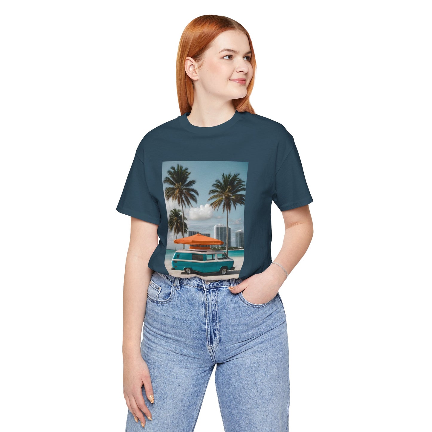 Vintage Van Miami Beach Jersey Short Sleeve Tee