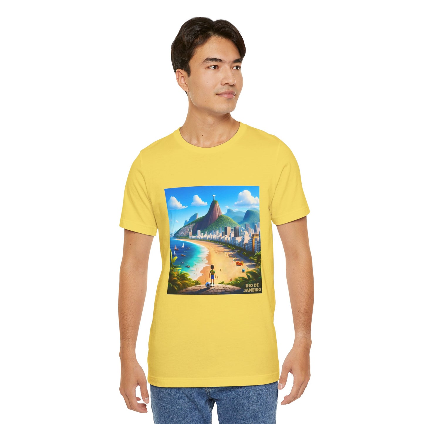 Rio De Janeiro Disney Pixar Style Jersey Short Sleeve Tee