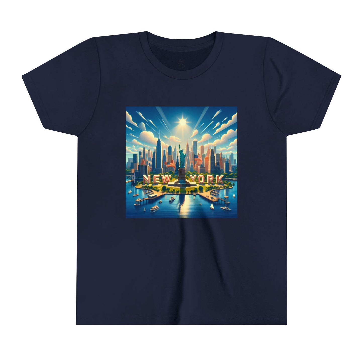 New York Disney Pixar Style Youth Short Sleeve Tee