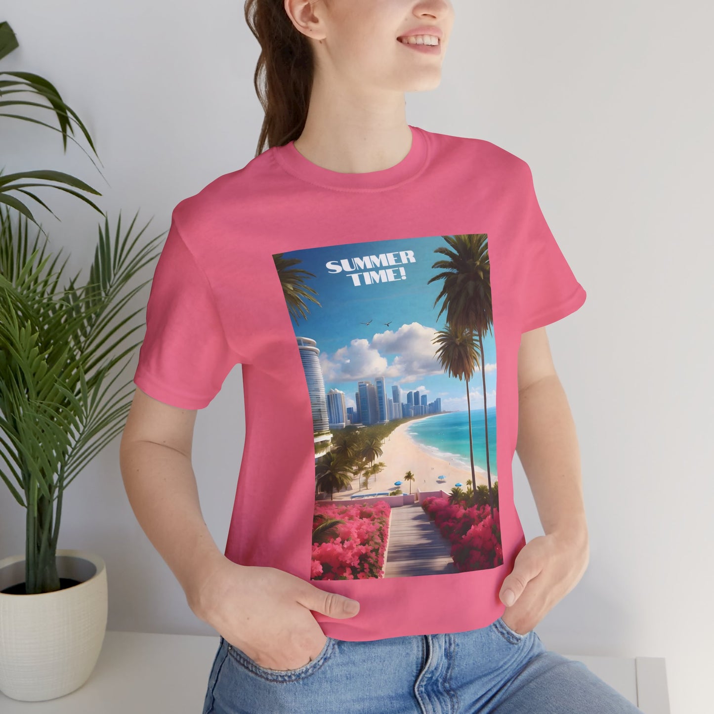 Summer Time Jersey Short Sleeve Tee