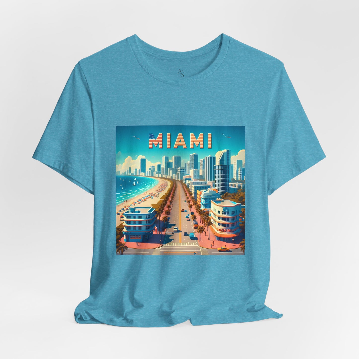 Miami Disney Pixar Style Jersey Short Sleeve Tee