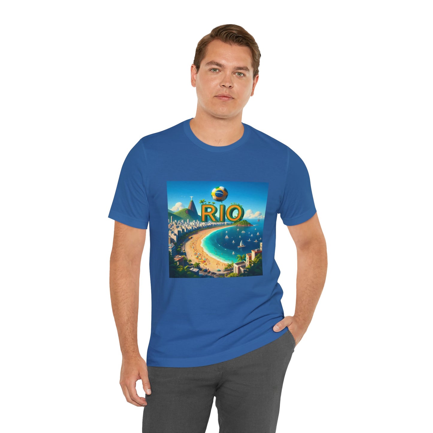 Copacabana Beach Disney Pixar Style Jersey Short Sleeve Tee