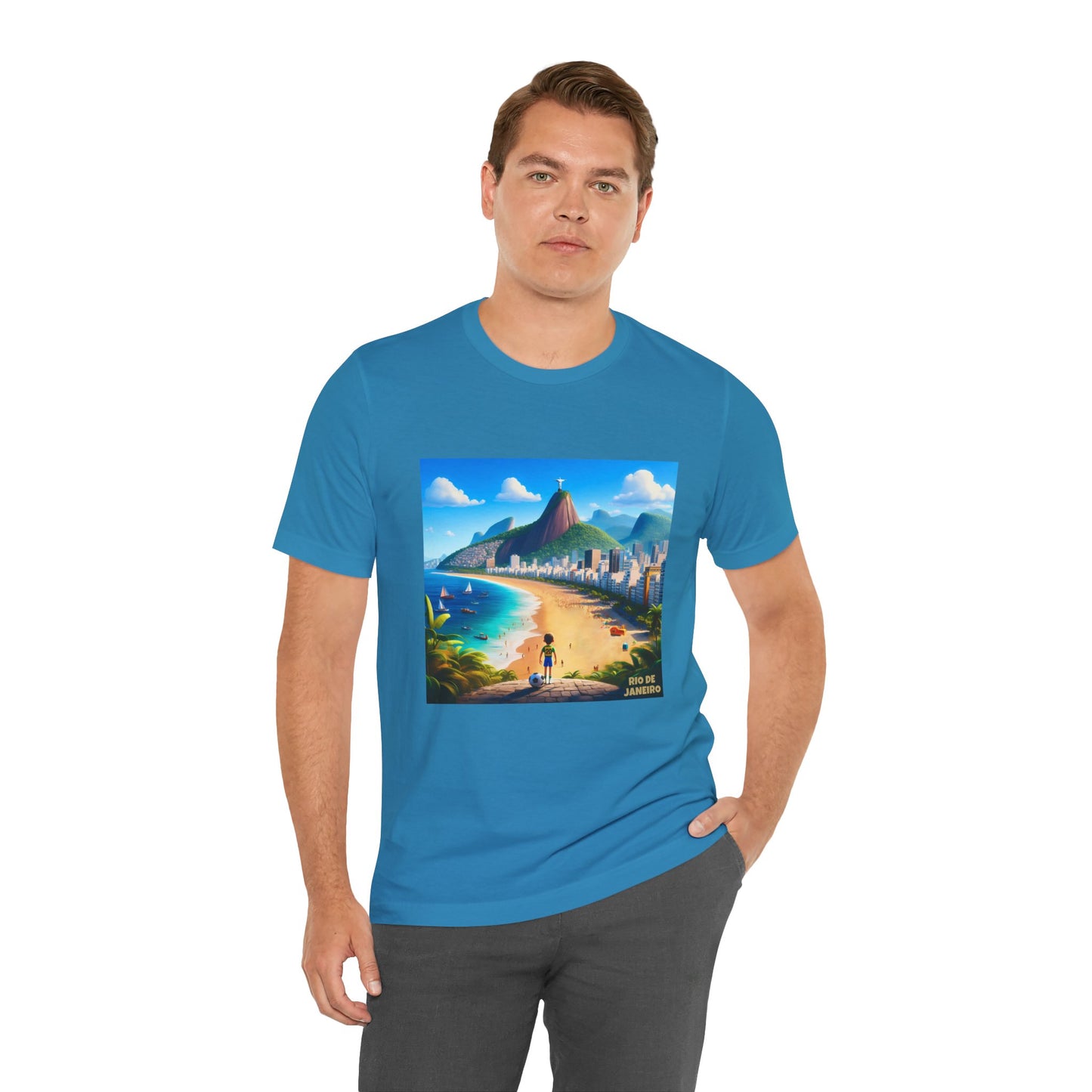 Rio De Janeiro Disney Pixar Style Jersey Short Sleeve Tee