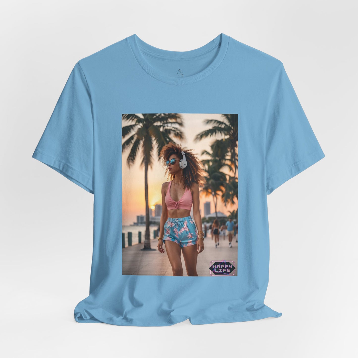 Happy Life Jersey Short Sleeve Tee