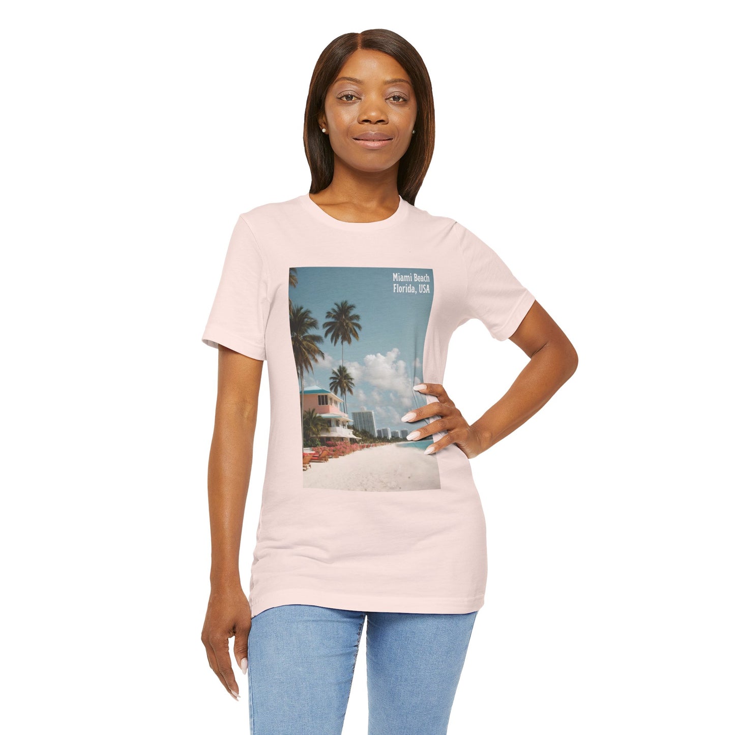 Miami Beach Jersey Short Sleeve Tee