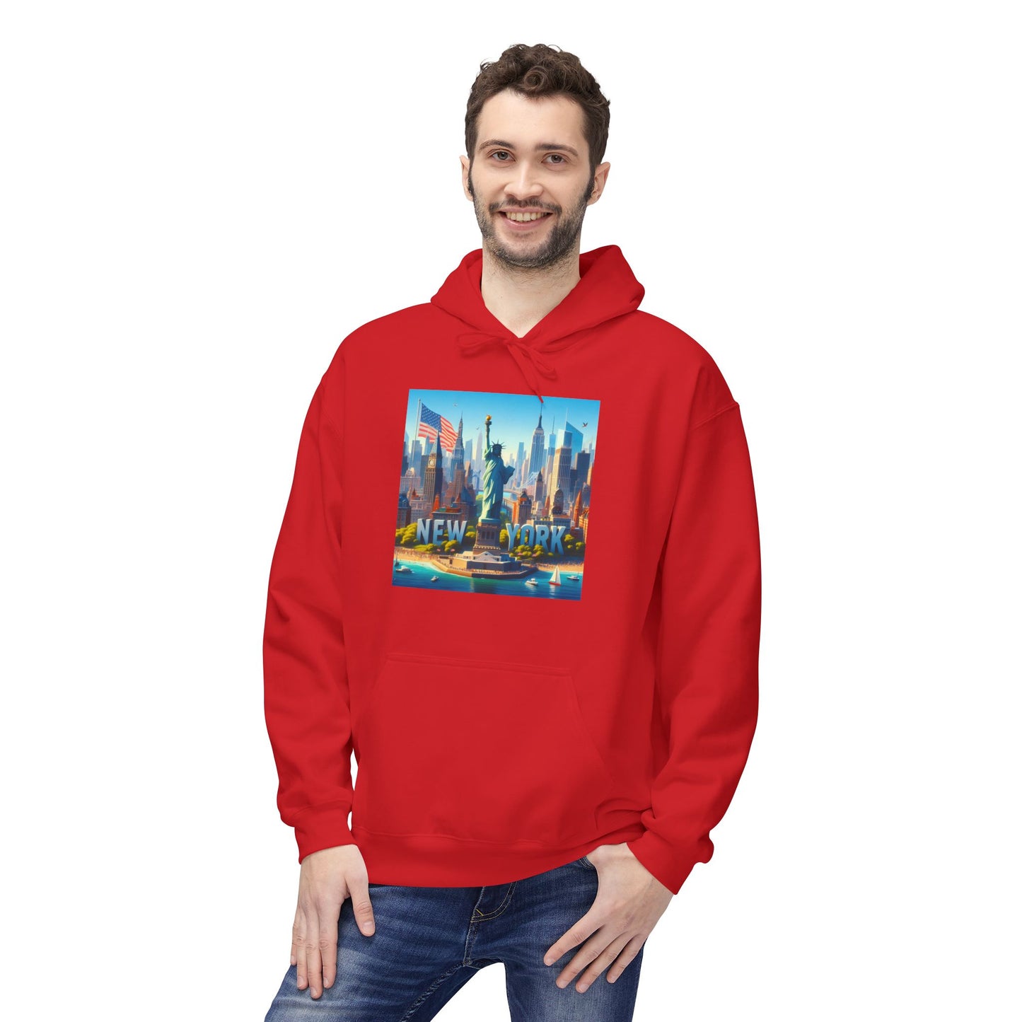 NY Disney Pixar Style Midweight Softstyle Fleece Hoodie