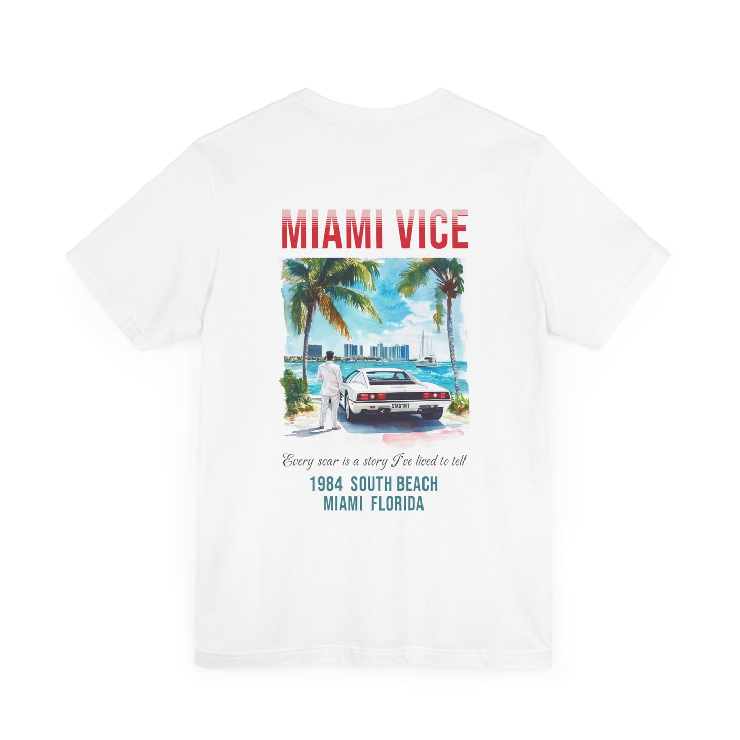 Miami Vice Jersey Short Sleeve Tee