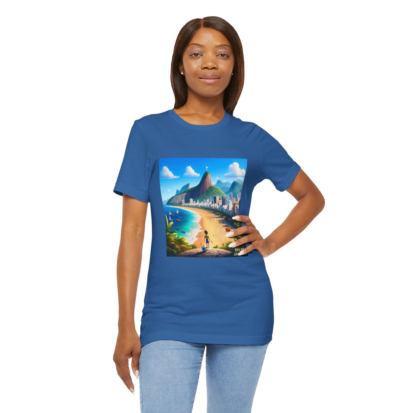 Rio De Janeiro Disney Pixar Style Jersey Short Sleeve Tee