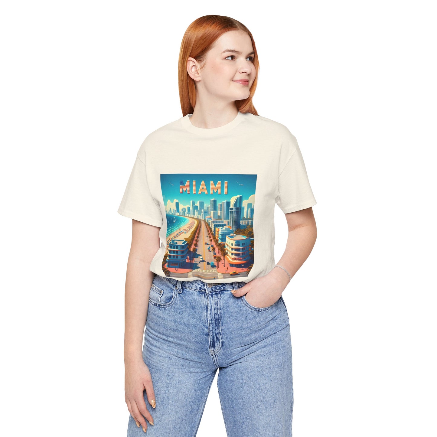 Miami Disney Pixar Style Jersey Short Sleeve Tee