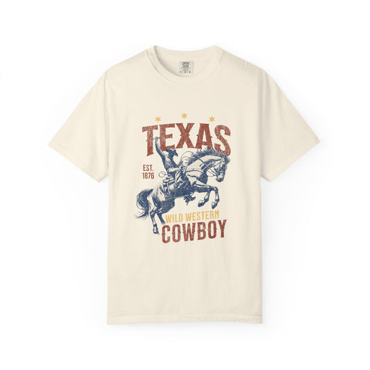 Texas Western Cowboy 1876 Graphic T-Shirt