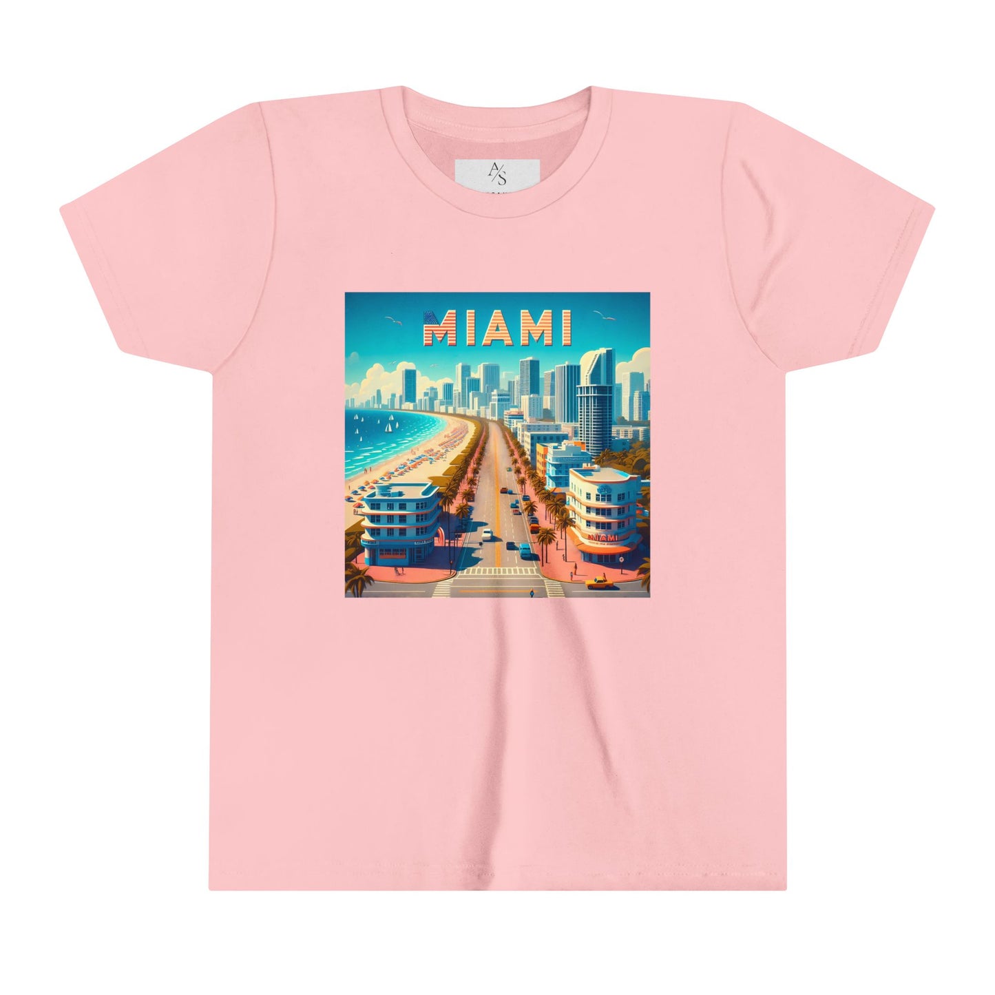 Miami Disney Pixar Style Youth Short Sleeve Tee