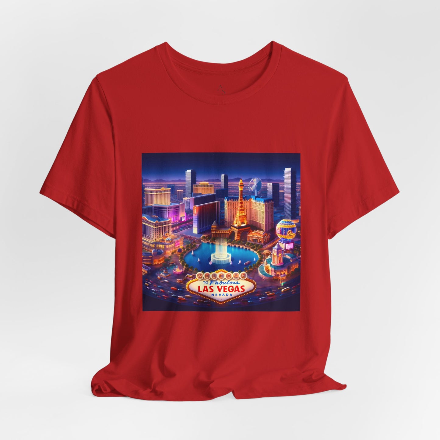 Las Vegas Disney Pixar Style Jersey Short Sleeve Tee