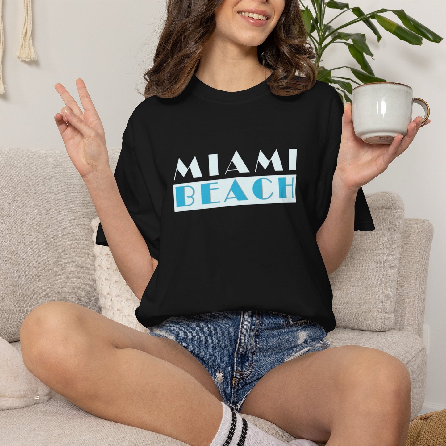 Miami Beach Retro Graphic T-Shirt