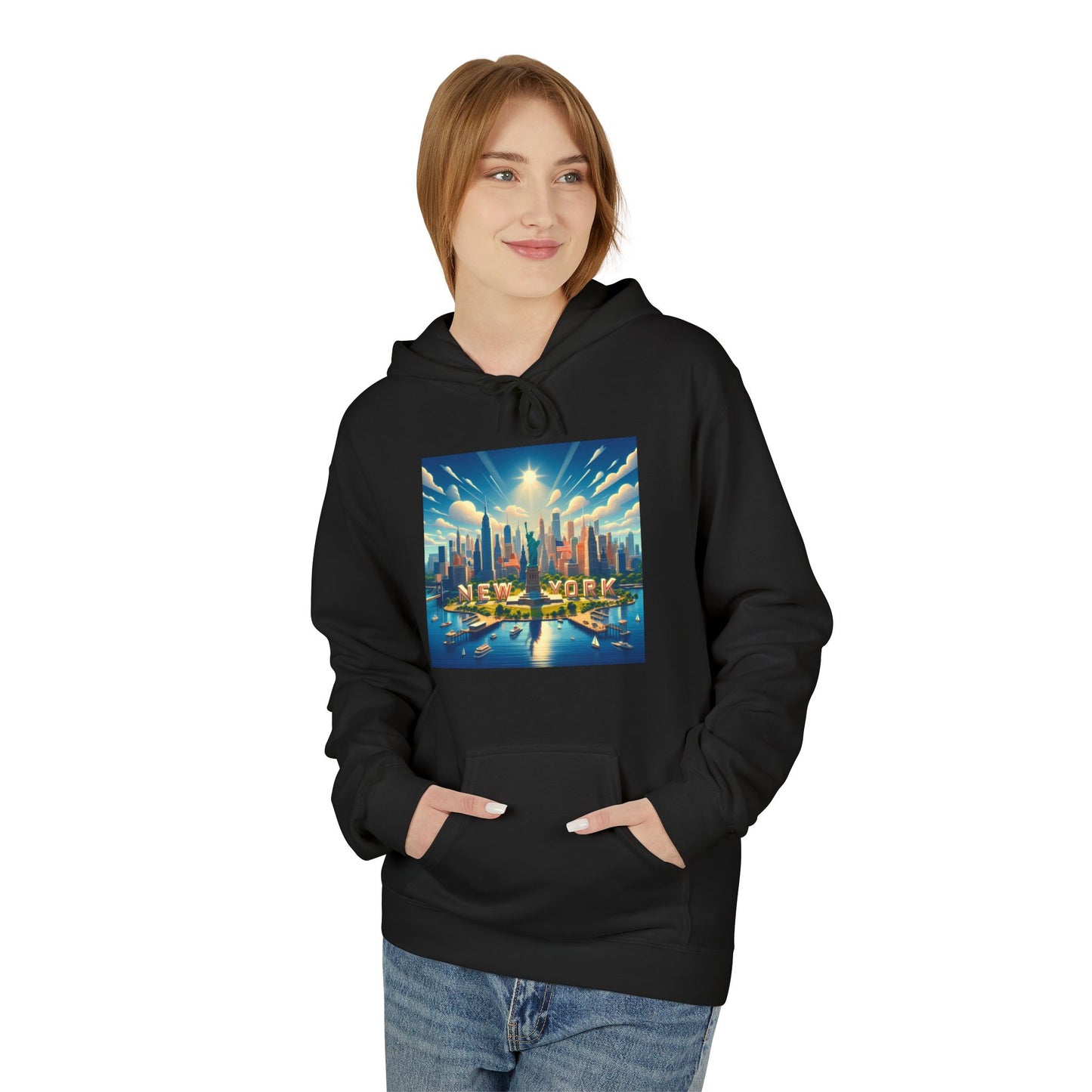 NY Disney Pixar Style Midweight Softstyle Fleece Hoodie