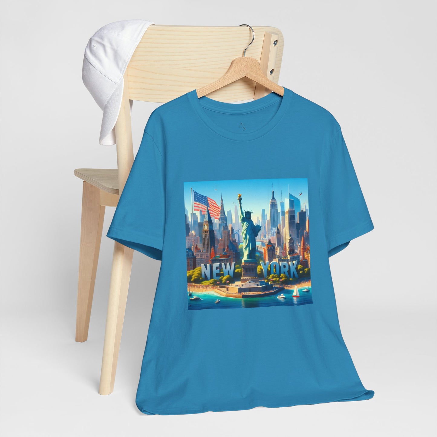 NY Disney Pixar Style Jersey Short Sleeve Tee