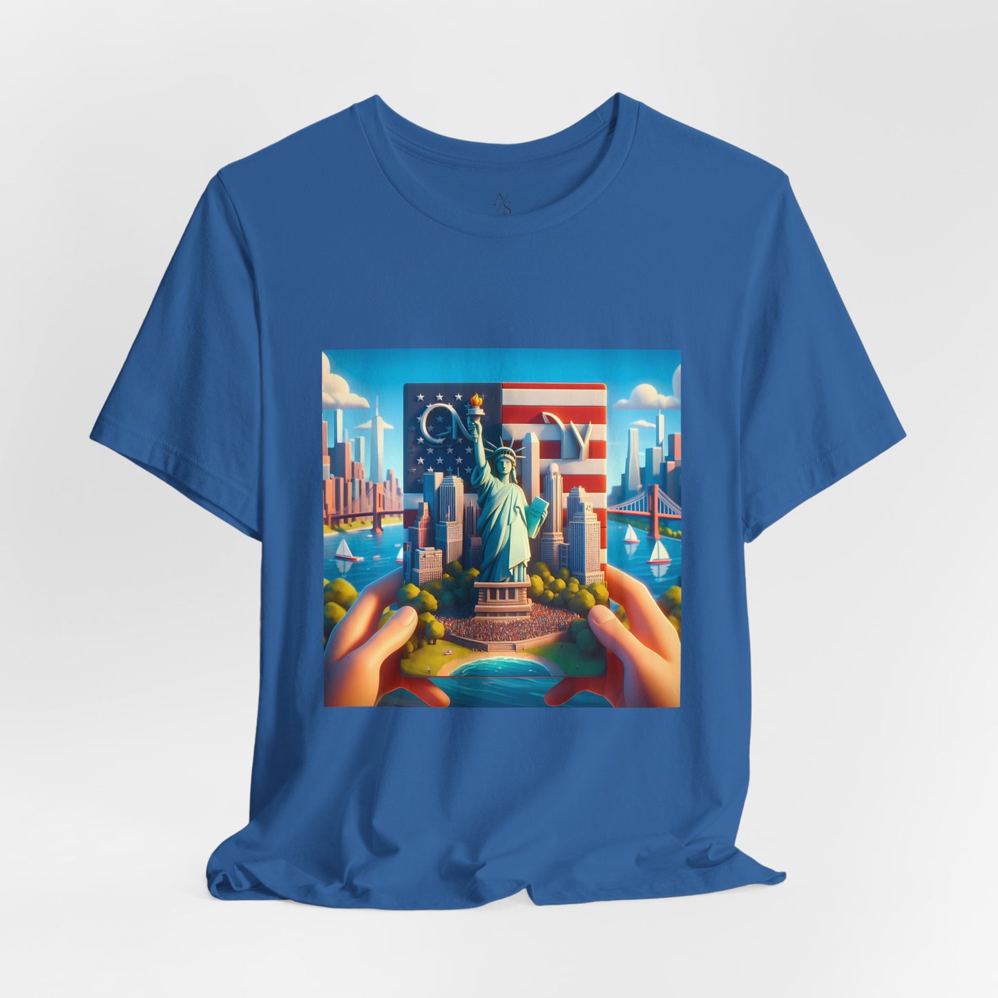 NY Disney Pixar Style Jersey Short Sleeve Tee