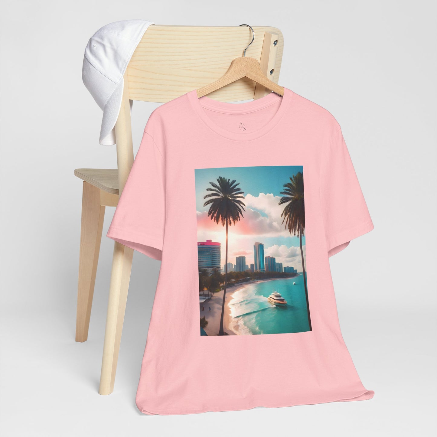 Miami Sunset Jersey Short Sleeve Tee