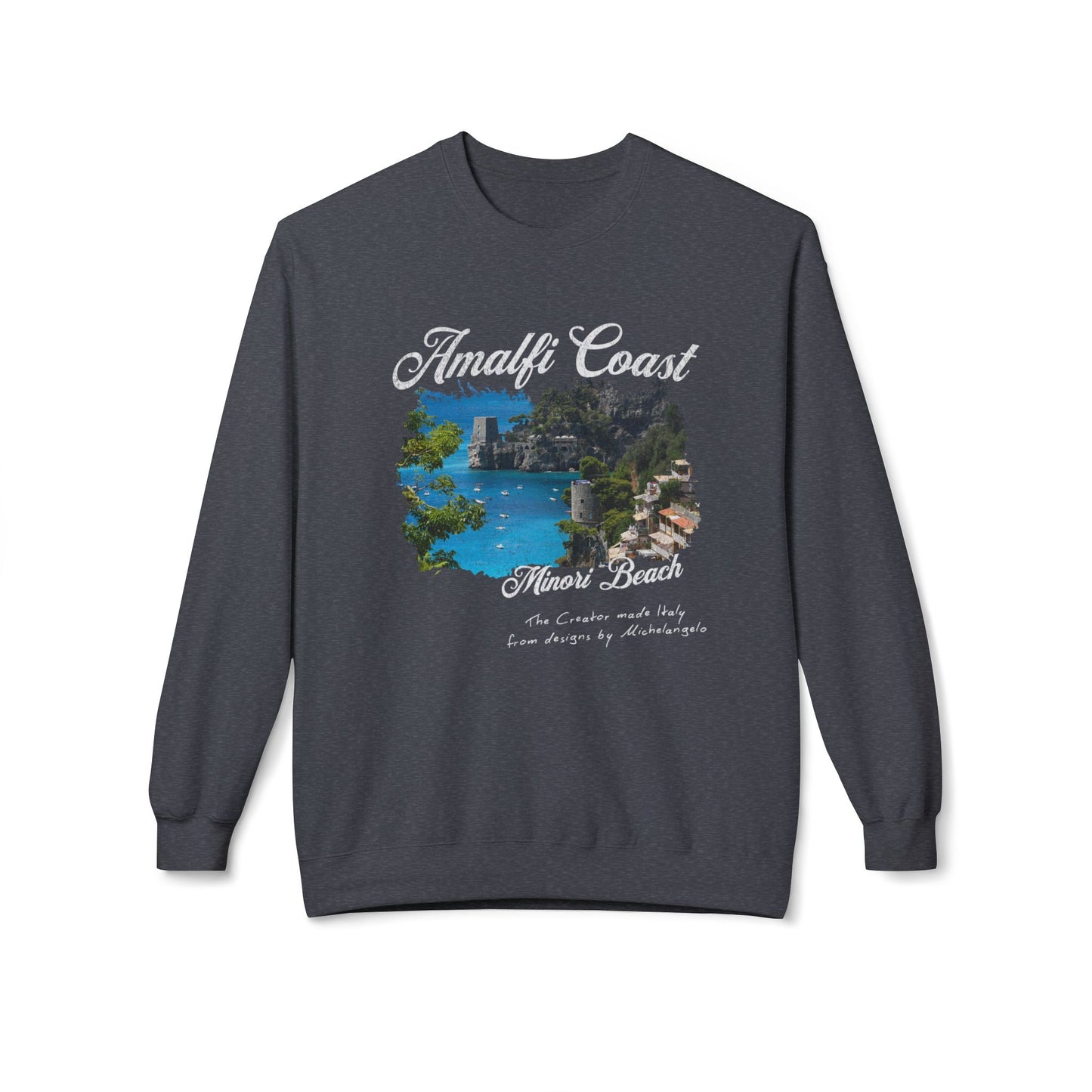 Amalfi Italy Minori Beach Graphic Sweatshirt