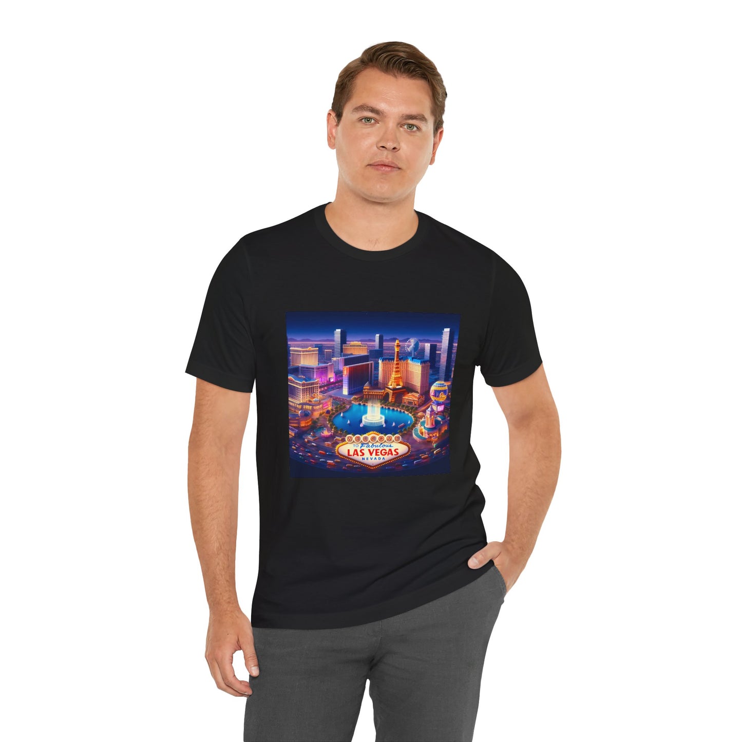 Las Vegas Disney Pixar Style Jersey Short Sleeve Tee