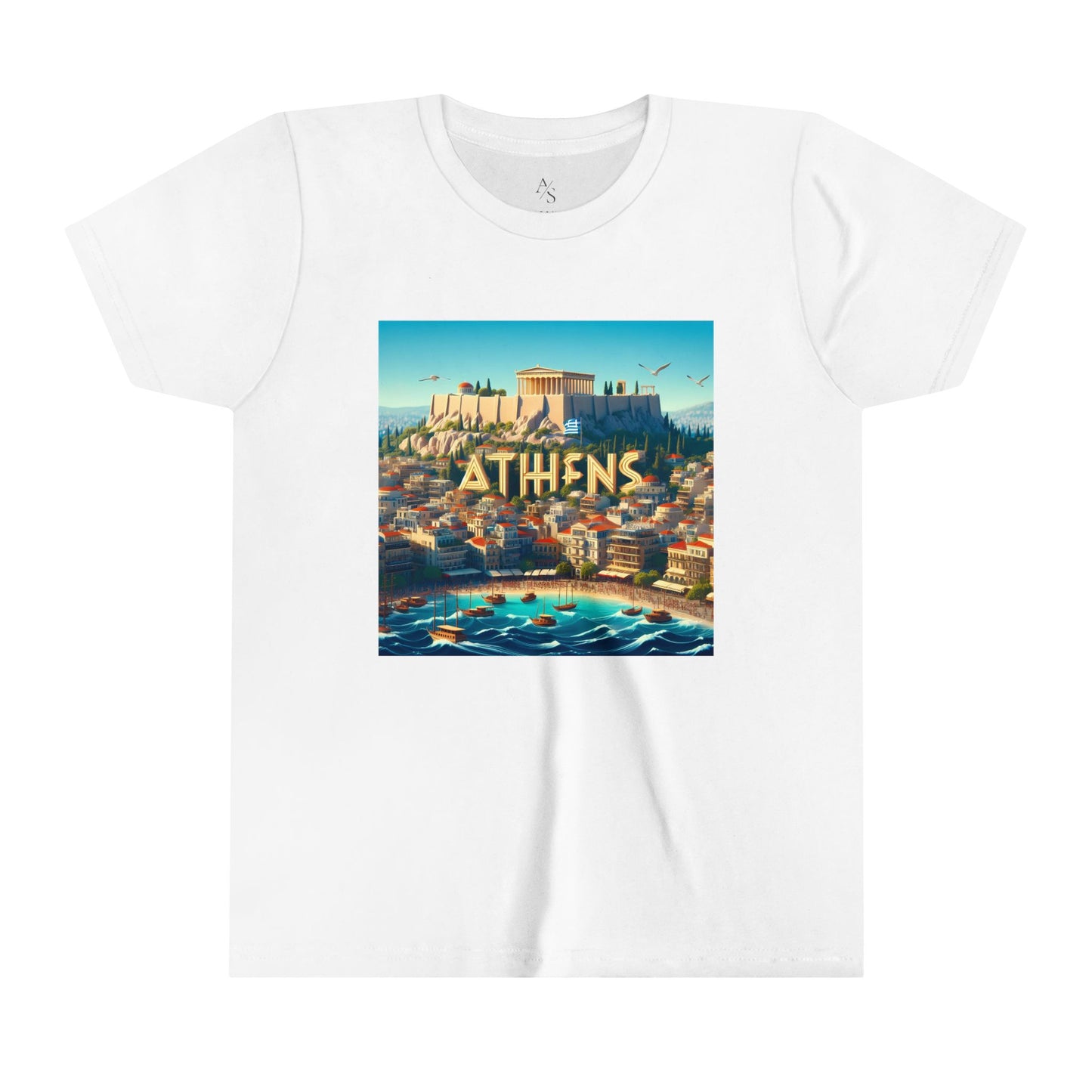 Athens Disney Pixar Style Youth Short Sleeve Tee