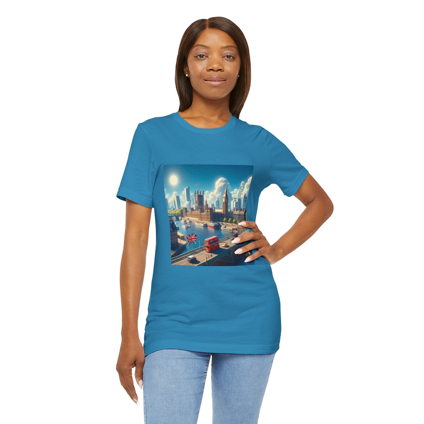 London Disney Pixar Style Jersey Short Sleeve Tee