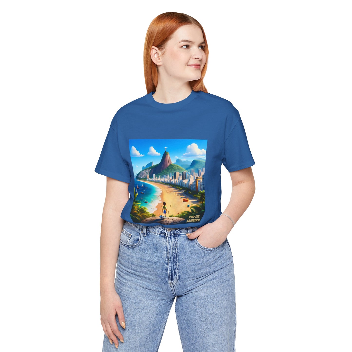 Rio De Janeiro Disney Pixar Style Jersey Short Sleeve Tee