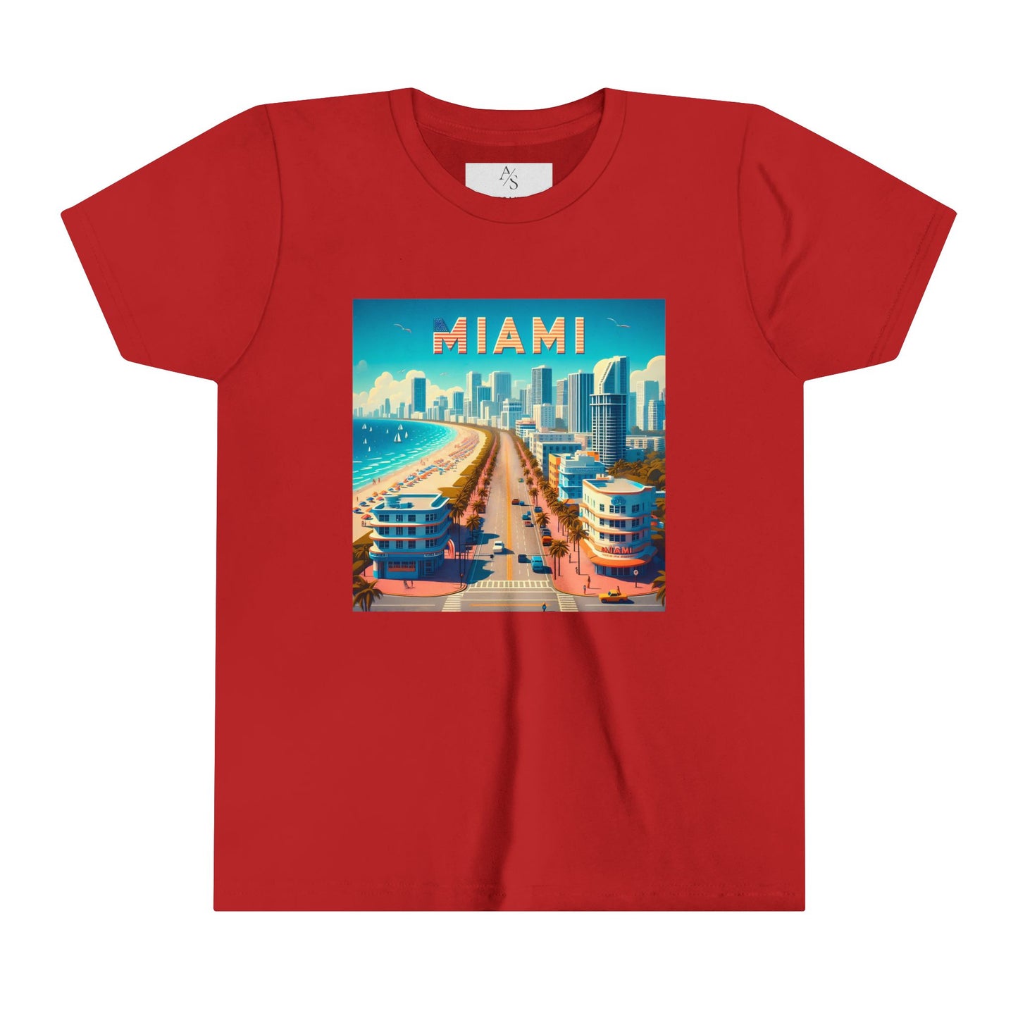 Miami Disney Pixar Style Youth Short Sleeve Tee