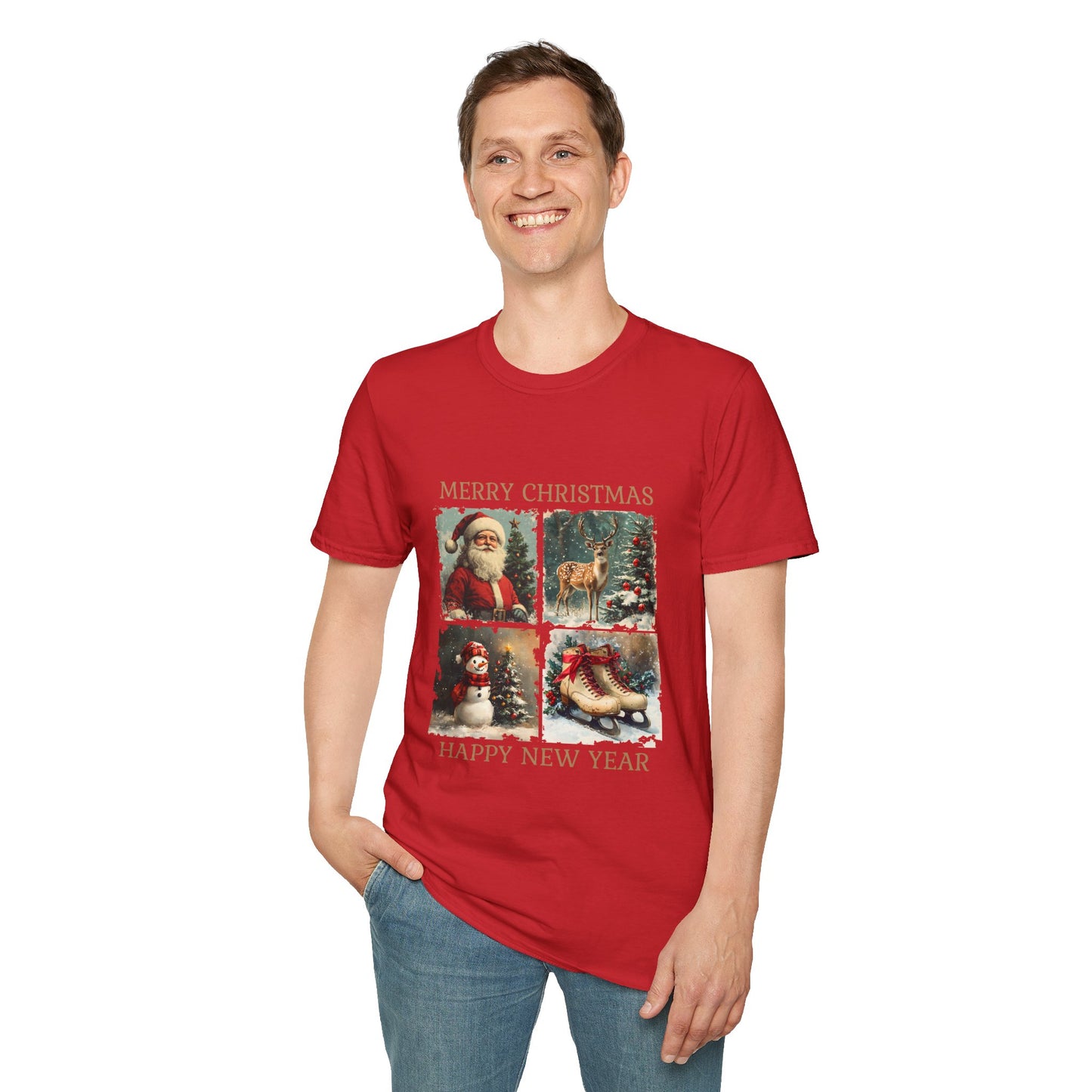 Retro Christmas Softstyle T-Shirt