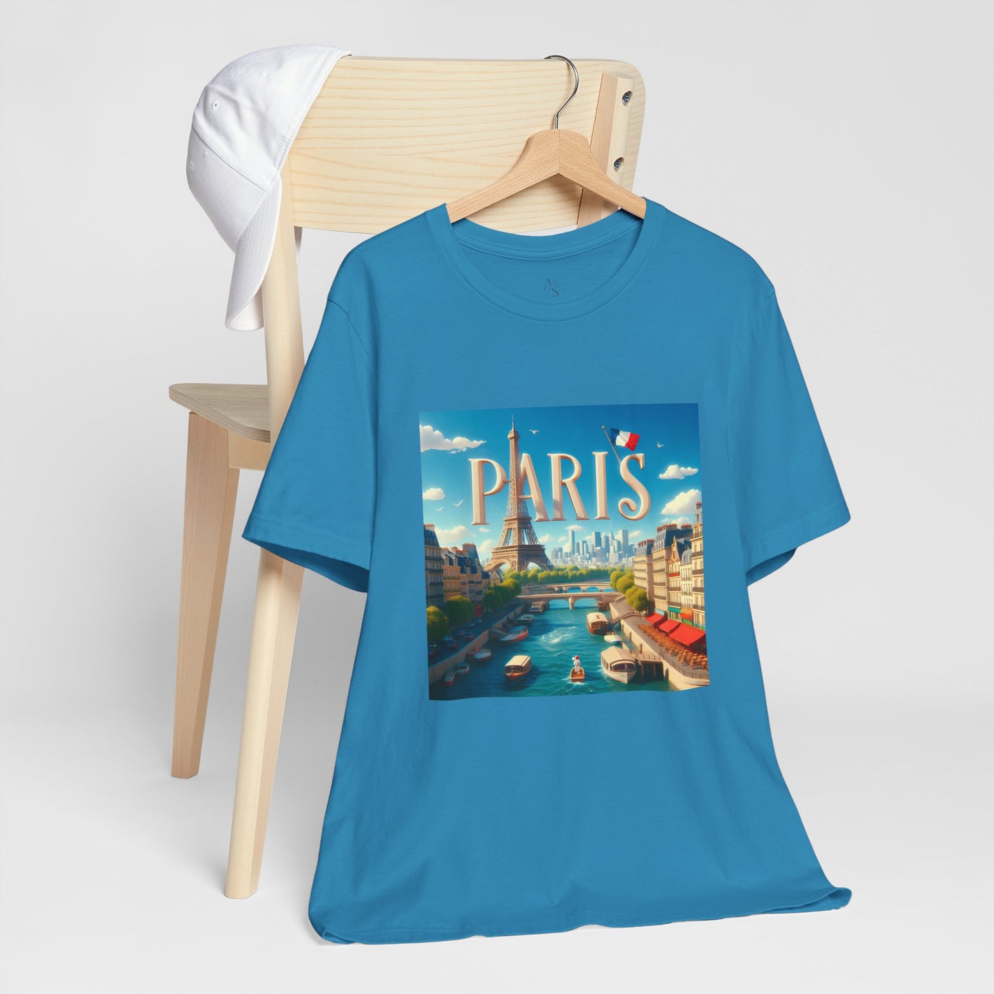 Paris Disney Pixar Style Jersey Short Sleeve Tee