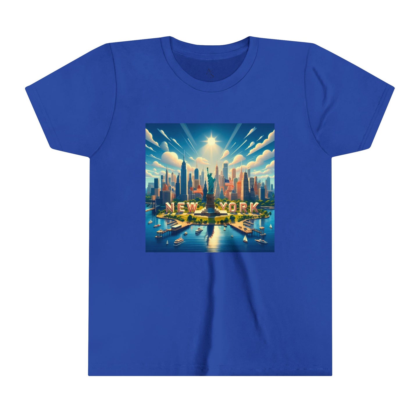 New York Disney Pixar Style Youth Short Sleeve Tee