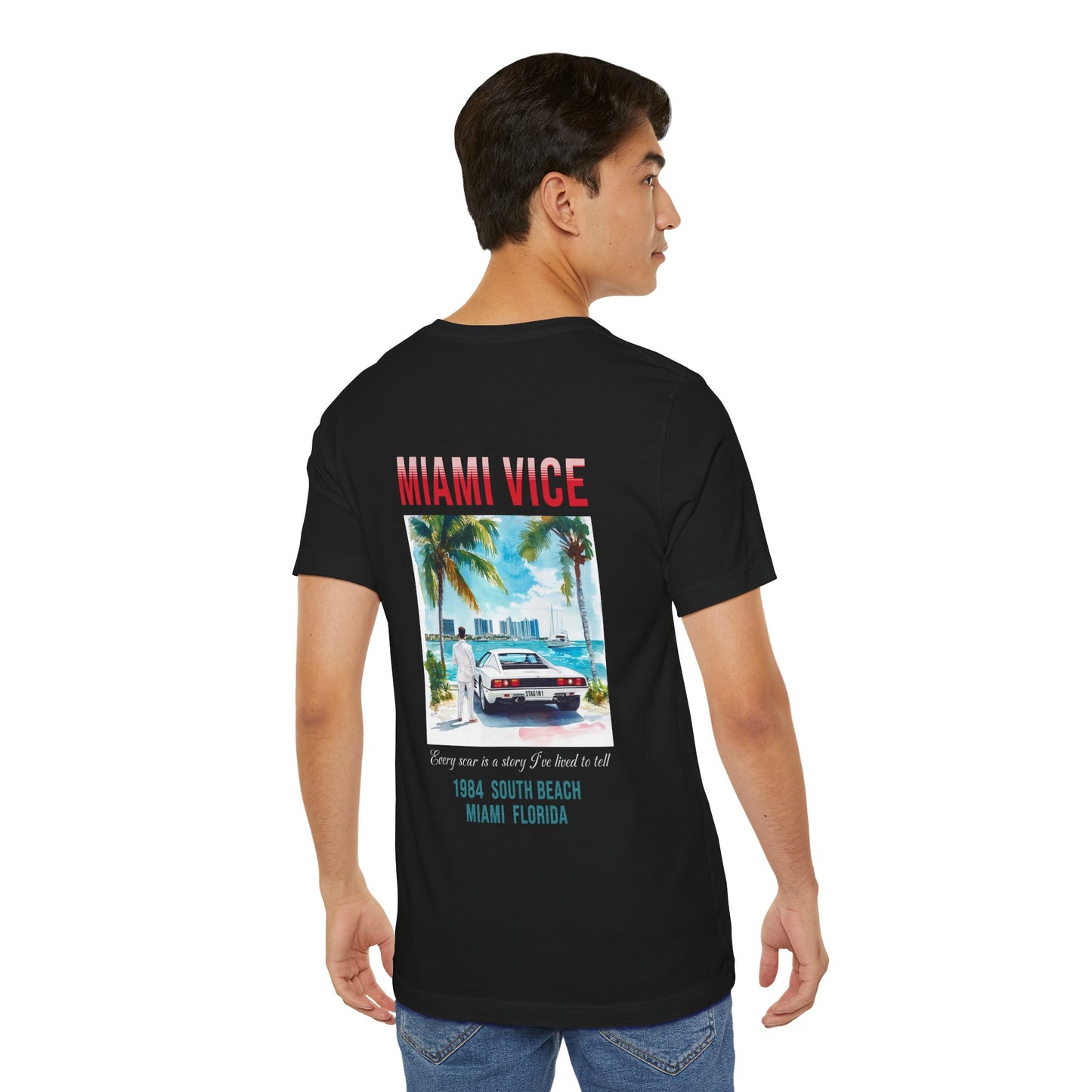 Miami Vice Jersey Short Sleeve Tee