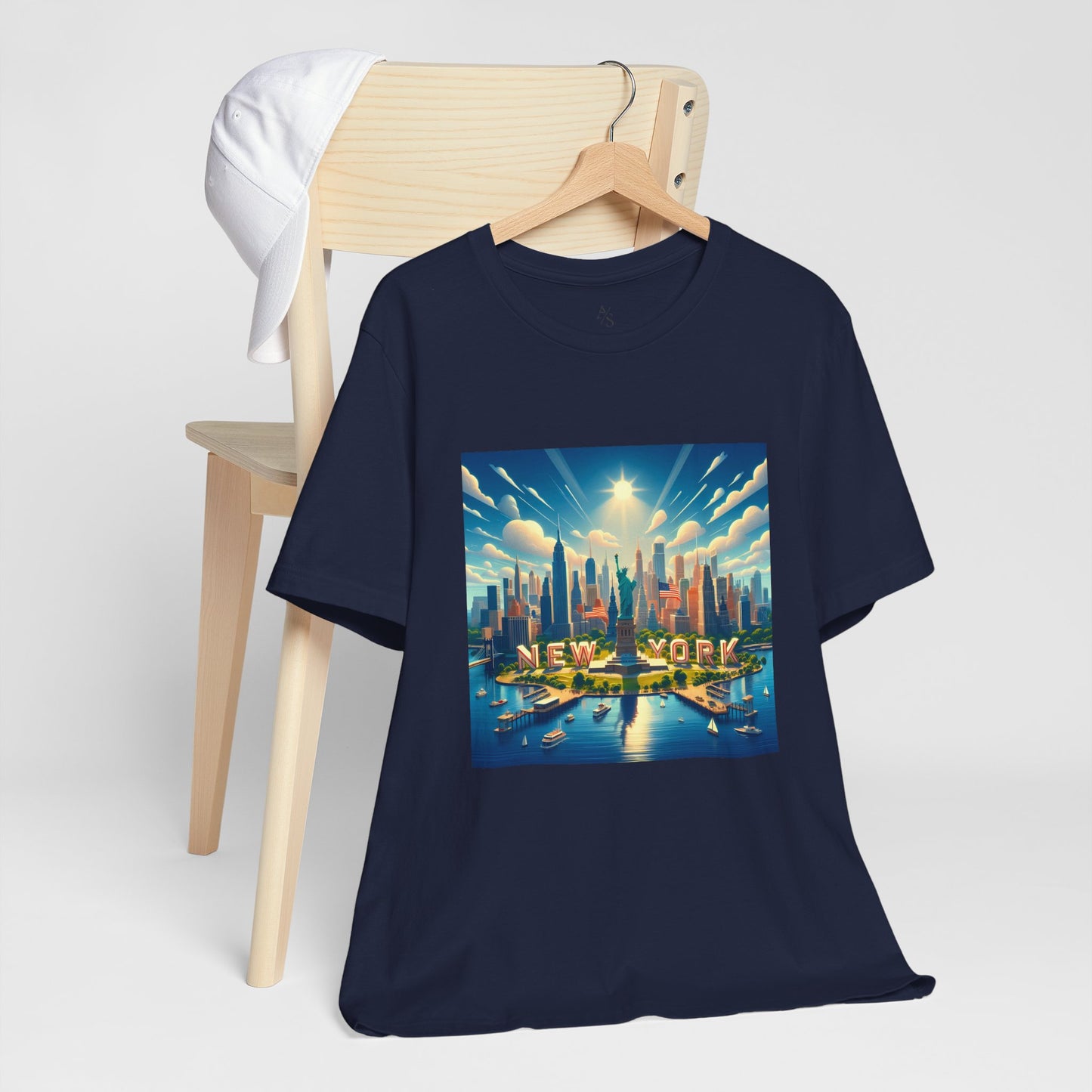 NY Disney Pixar Style Jersey Short Sleeve Tee