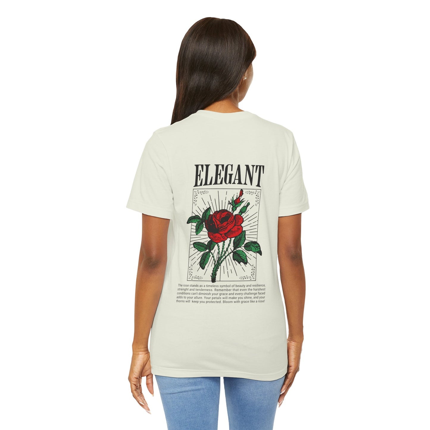 Elegant Rose Jersey Short Sleeve Tee