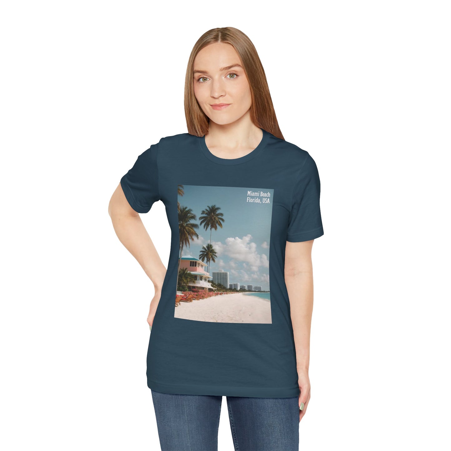 Miami Beach Jersey Short Sleeve Tee