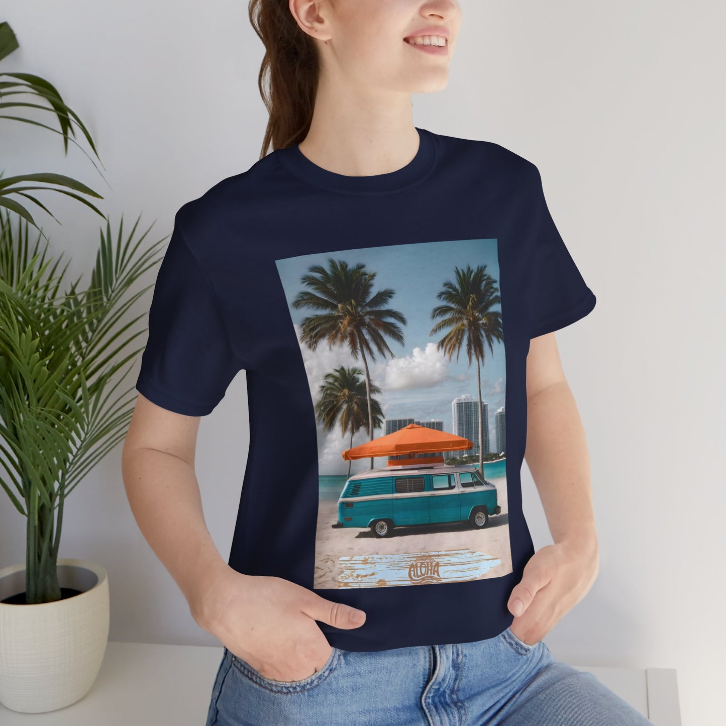 Vintage Van Miami Beach Jersey Short Sleeve Tee