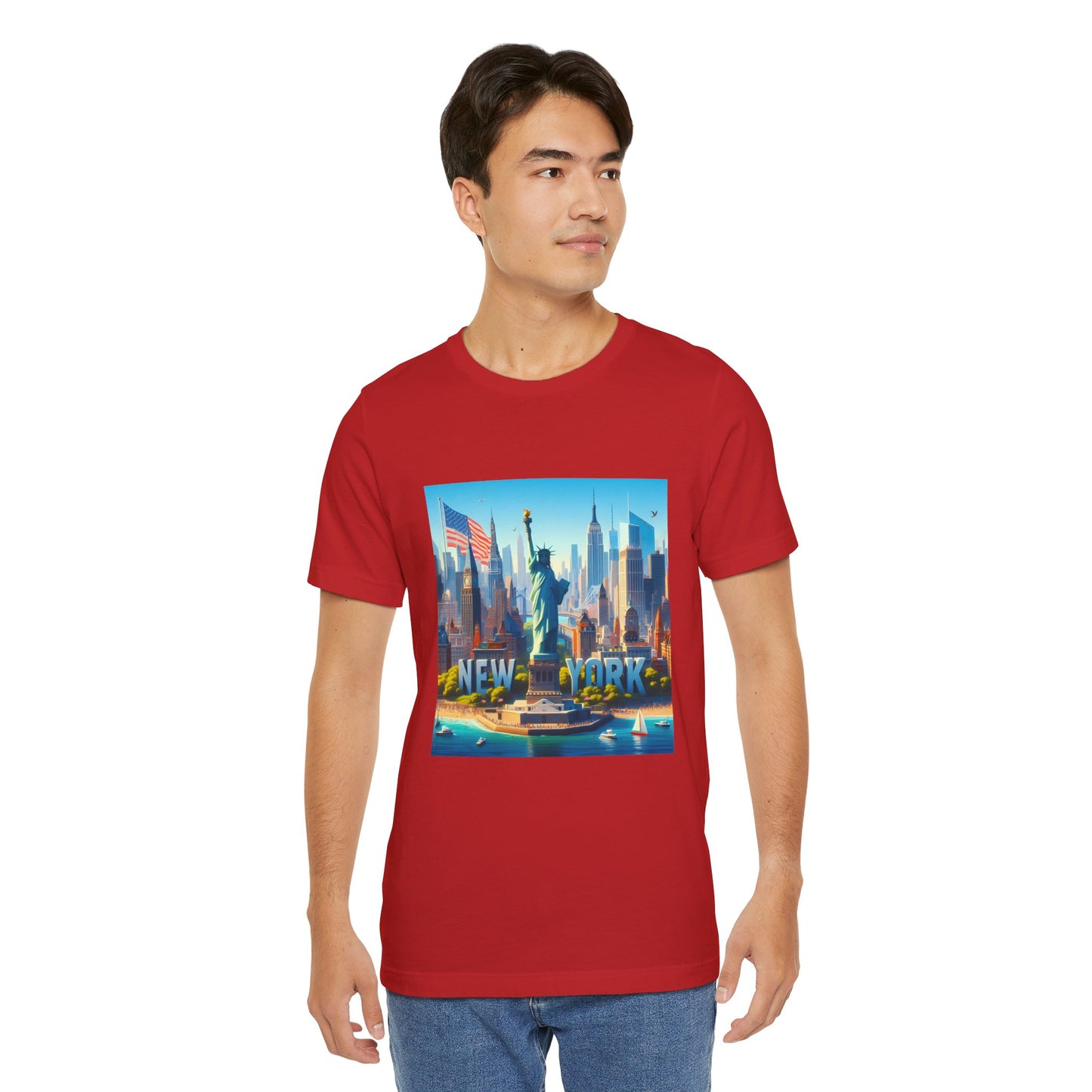 NY Disney Pixar Style Jersey Short Sleeve Tee