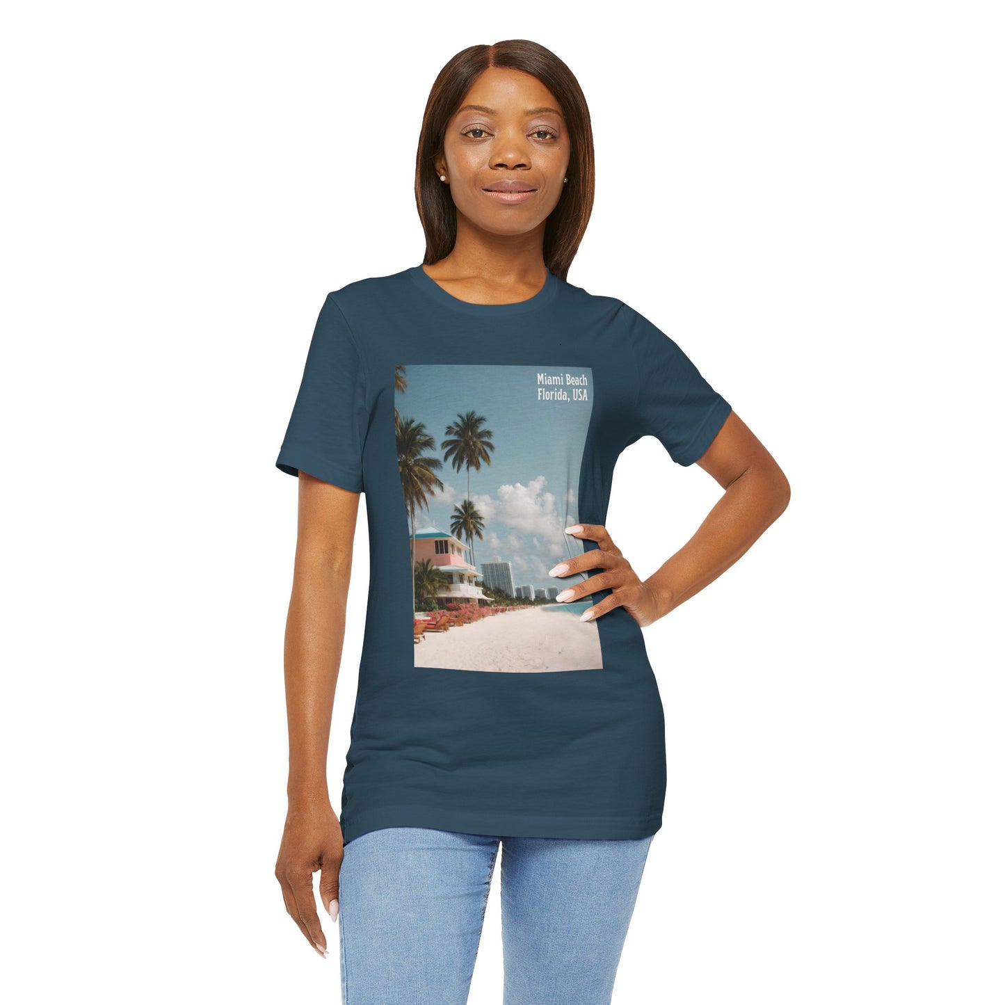 Miami Beach Jersey Short Sleeve Tee