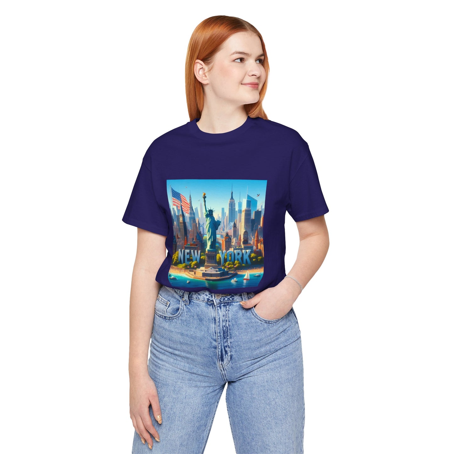 New York Disney Pixar Style Jersey Short Sleeve Tee