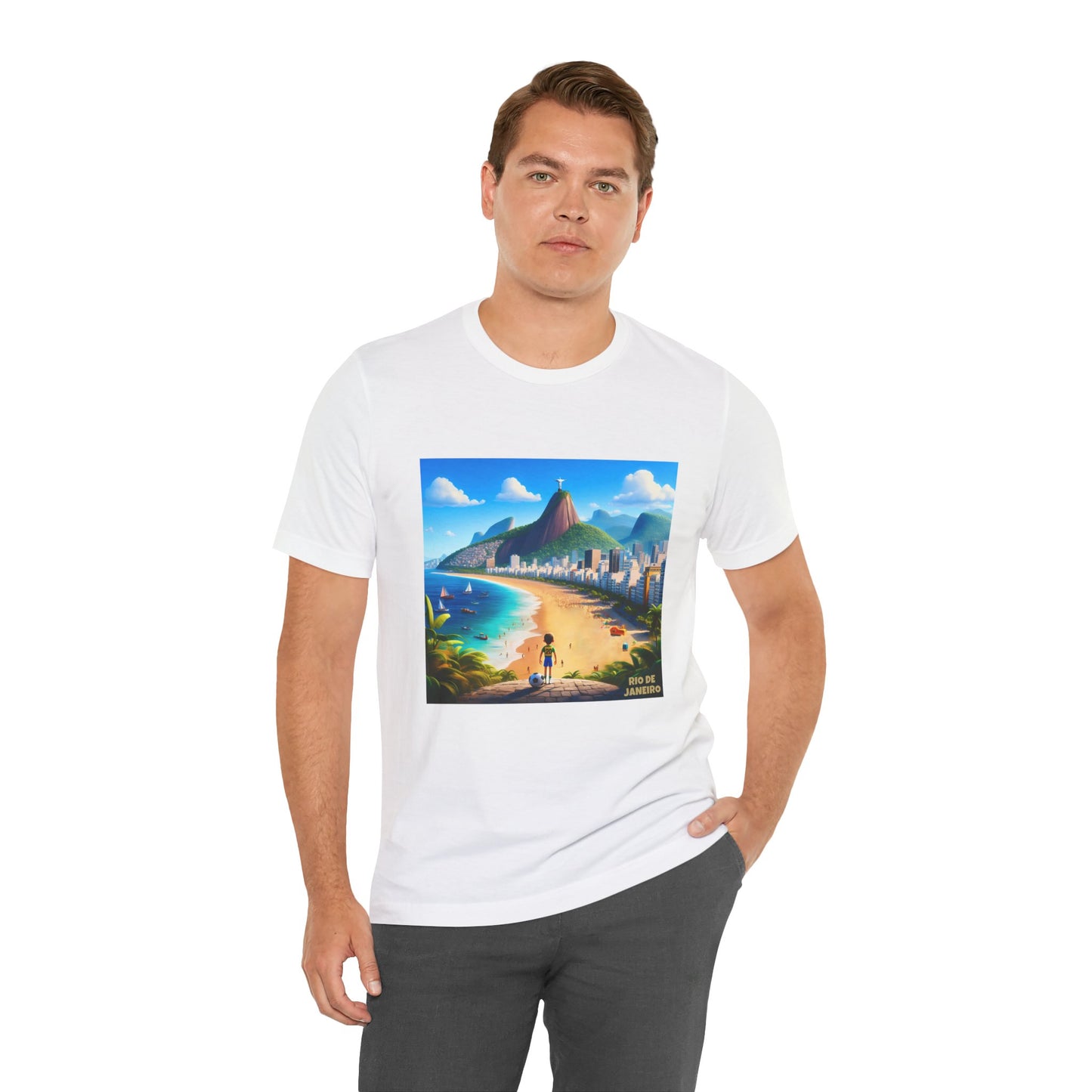 Rio De Janeiro Disney Pixar Style Jersey Short Sleeve Tee