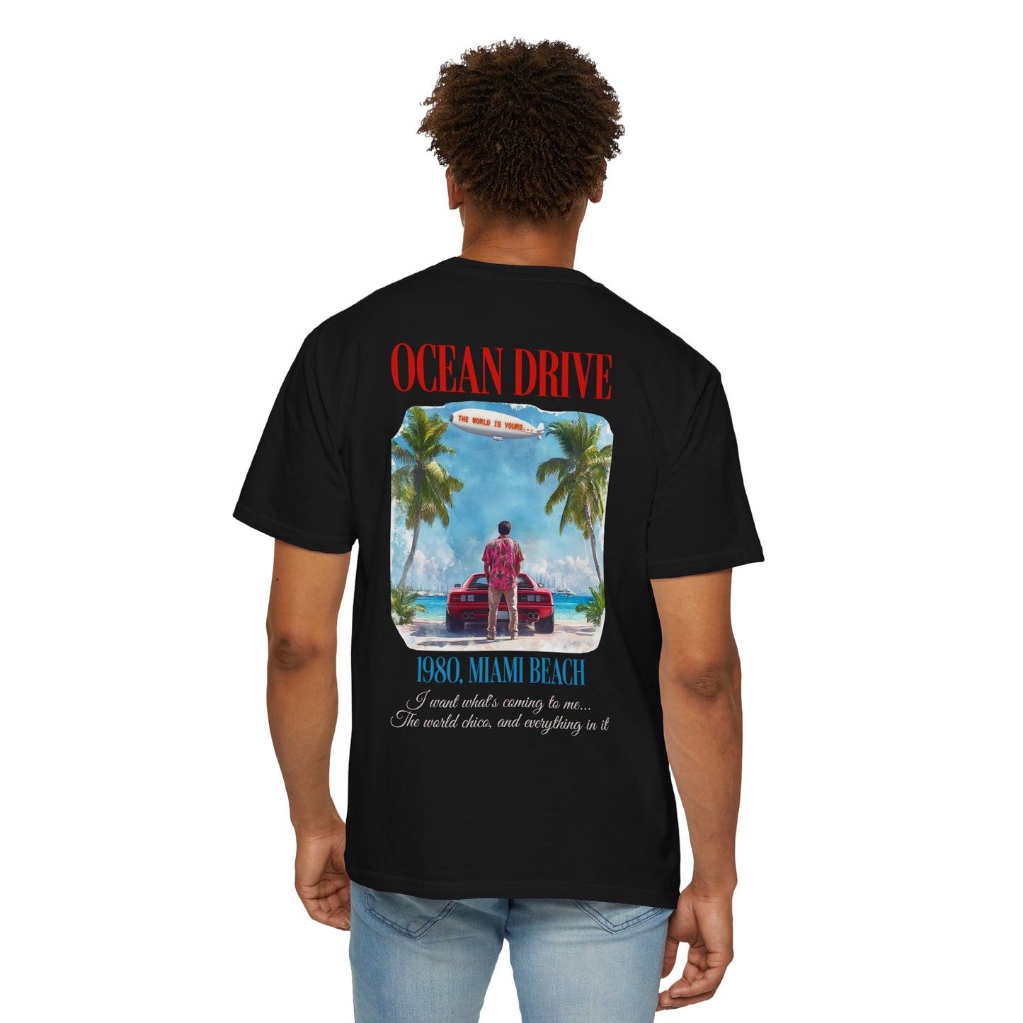 Ocean Drive 1980 Miami Beach Graphic T-Shirt