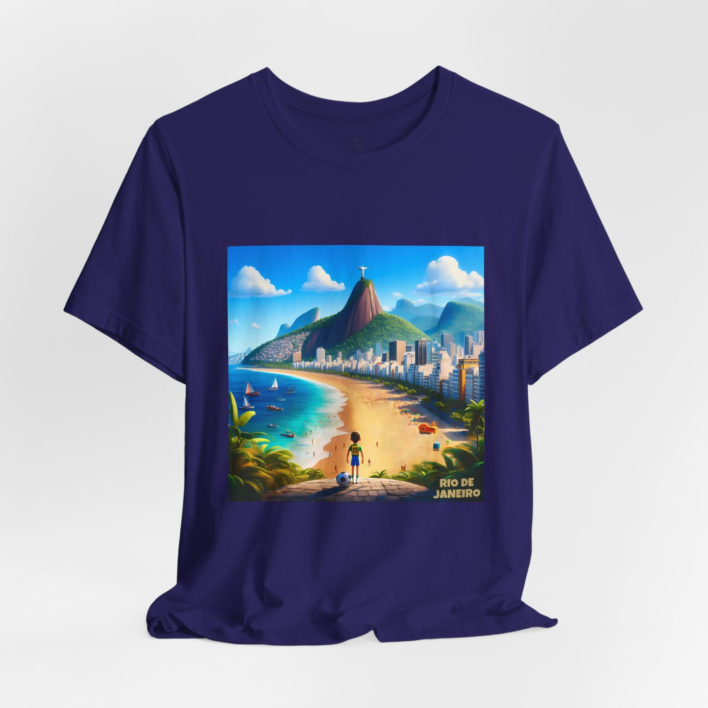 Rio De Janeiro Disney Pixar Style Jersey Short Sleeve Tee