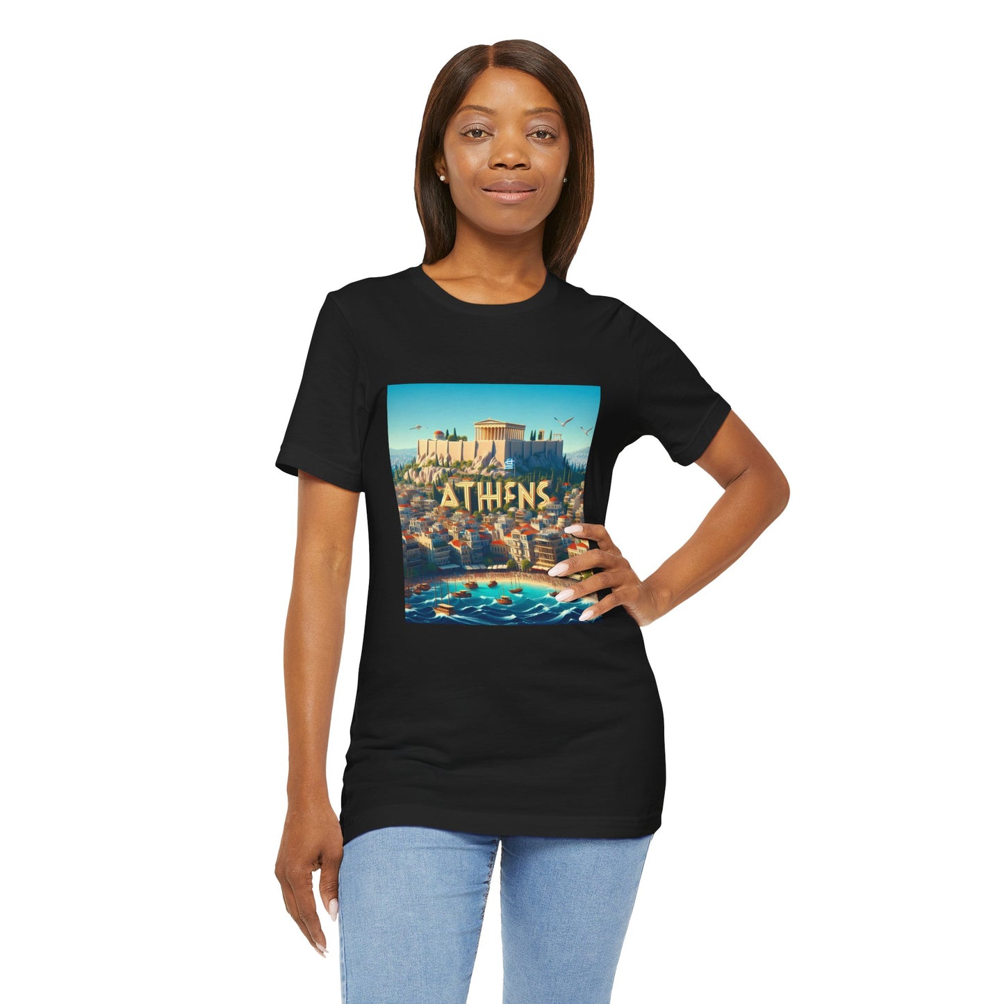 Athens Disney Pixar Style Jersey Short Sleeve Tee