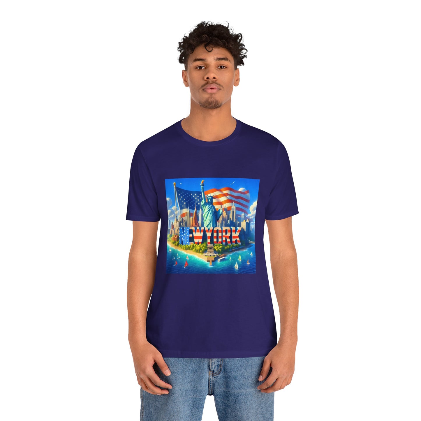 NY Disney Pixar Style Jersey Short Sleeve Tee