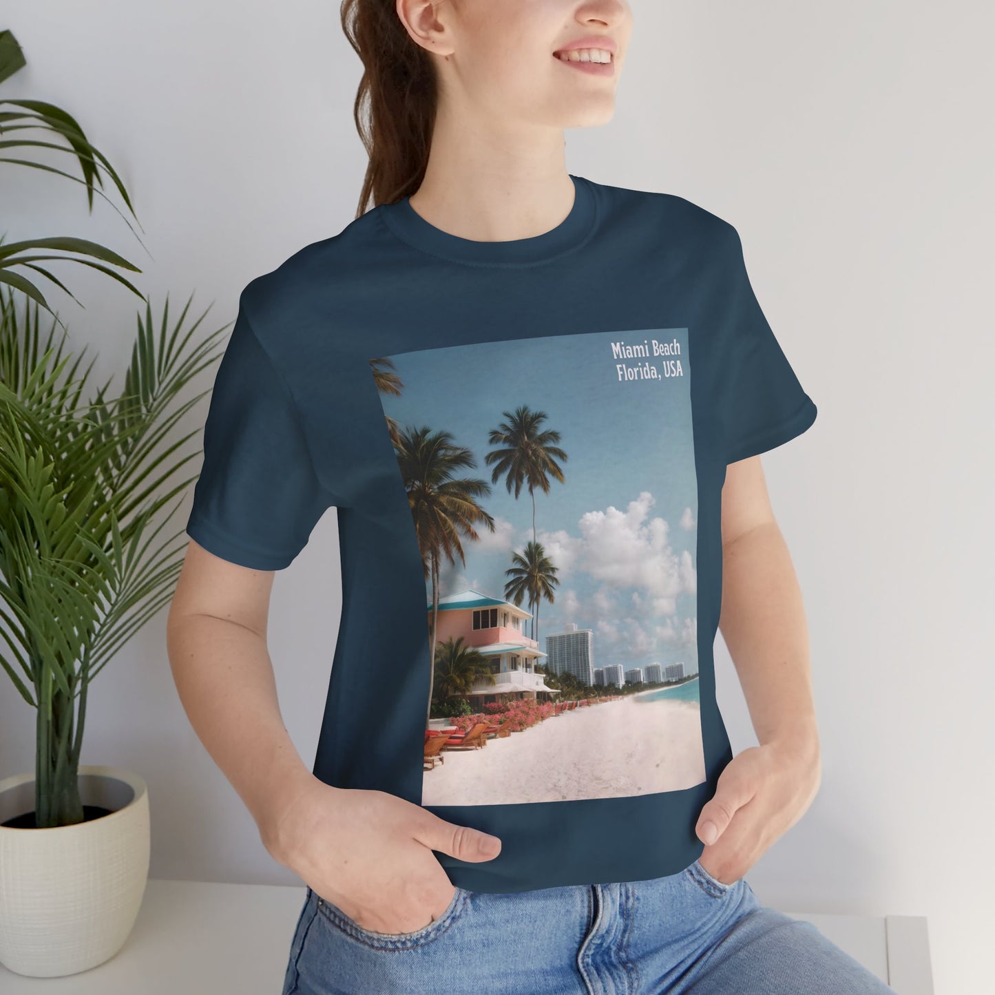 Miami Beach Jersey Short Sleeve Tee