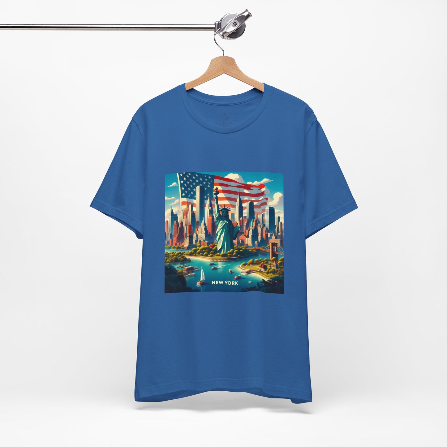 NY Disney Pixar Style Jersey Short Sleeve Tee